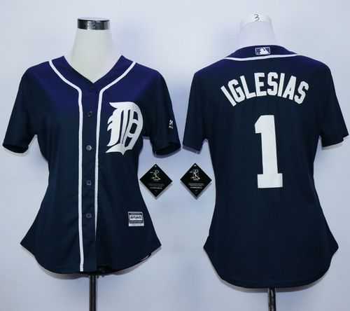 Womens Detroit Tigers #1 Jose Iglesias Navy Blue Majestic Stitched Jerseys,We sell and wholesale Womens Detroit Tigers #1 Jose Iglesias Navy Blue Majestic Stitched Jerseys on line form chian!
