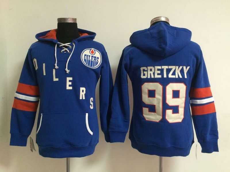 Womens Edmonton Oilers #99 Wayne Gretzky Blue Stitched Hoodie,We sell and wholesale Womens Edmonton Oilers #99 Wayne Gretzky Blue Stitched Hoodie on line form chian!