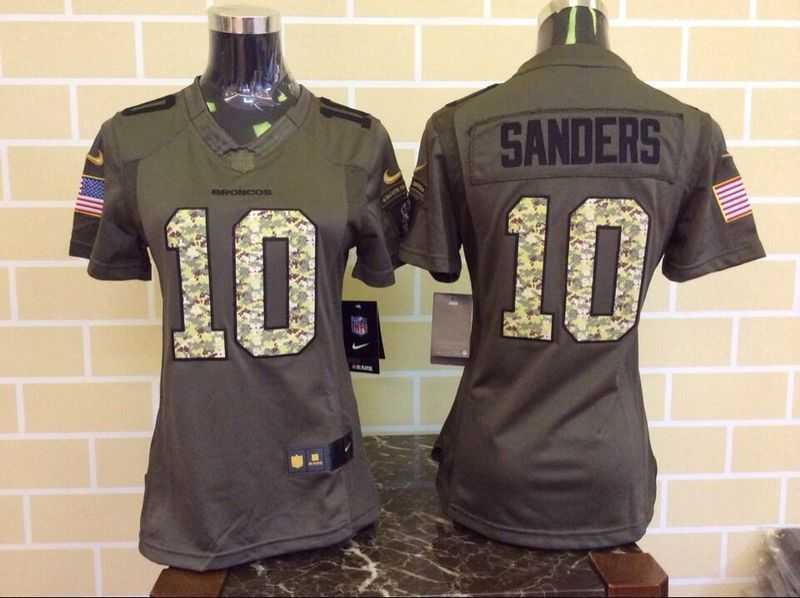 Womens Limited Nike Denver Broncos #10 Sanders Salute To Service Green Jerseys,We sell and wholesale Womens Limited Nike Denver Broncos #10 Sanders Salute To Service Green Jerseys on line form chian!