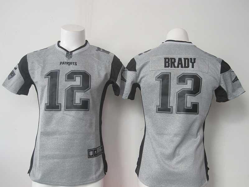 Womens Limited Nike New England Patriots #12 Tom Brady 2015 Gray Jerseys,We sell and wholesale Womens Limited Nike New England Patriots #12 Tom Brady 2015 Gray Jerseys on line form chian!