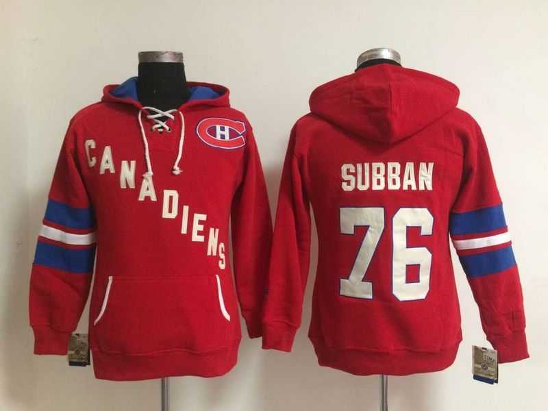 Womens Montreal Canadiens #76 P.K Subban Red Stitched Hoodie,We sell and wholesale Womens Montreal Canadiens #76 P.K Subban Red Stitched Hoodie on line form chian!