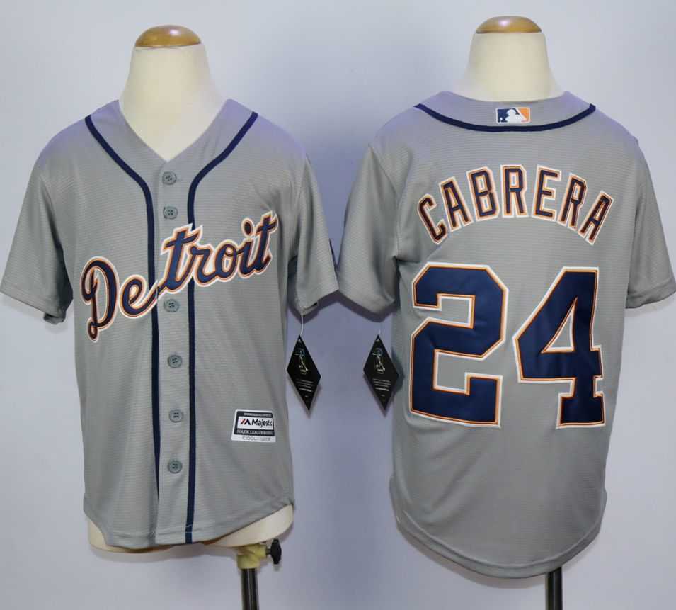 Youth Detroit Tigers #24 Miguel Cabrera Gray Cool Base Stitched MLB Jerseys,We sell and wholesale Youth Detroit Tigers #24 Miguel Cabrera Gray Cool Base Stitched MLB Jerseys on line form chian!