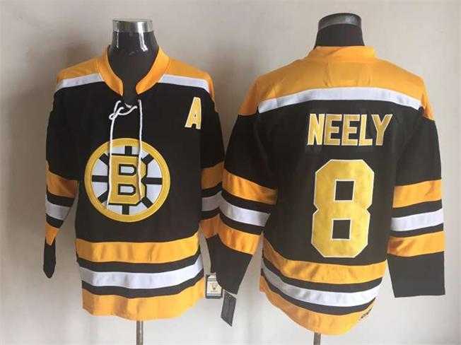 Boston Bruins #8 Cam Neely Black Yellow CCM Throwback New Stitched Jerseys,We sell and wholesale Boston Bruins #8 Cam Neely Black Yellow CCM Throwback New Stitched Jerseys on line form chian!
