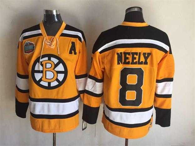 Boston Bruins #8 Cam Neely Yellow Winter Classic CCM Throwback Stitched Jerseys,We sell and wholesale Boston Bruins #8 Cam Neely Yellow Winter Classic CCM Throwback Stitched Jerseys on line form chian!