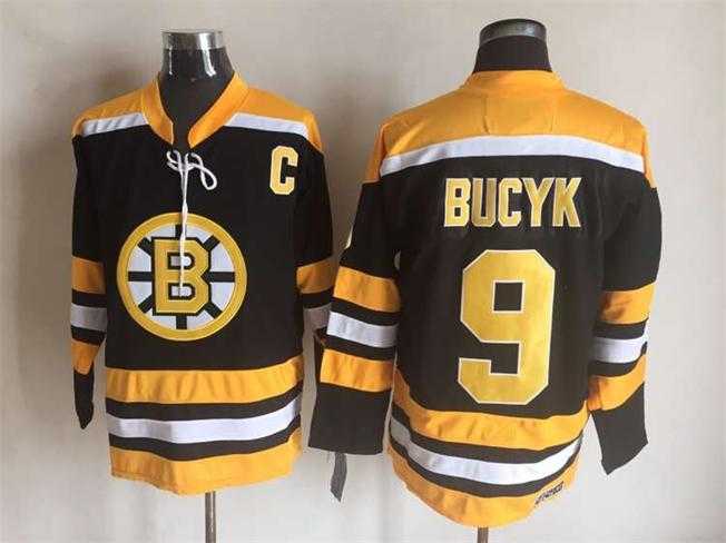 Boston Bruins #9 Johnny Bucyk Black Yellow CCM Throwback Stitched Jerseys,We sell and wholesale Boston Bruins #9 Johnny Bucyk Black Yellow CCM Throwback Stitched Jerseys on line form chian!