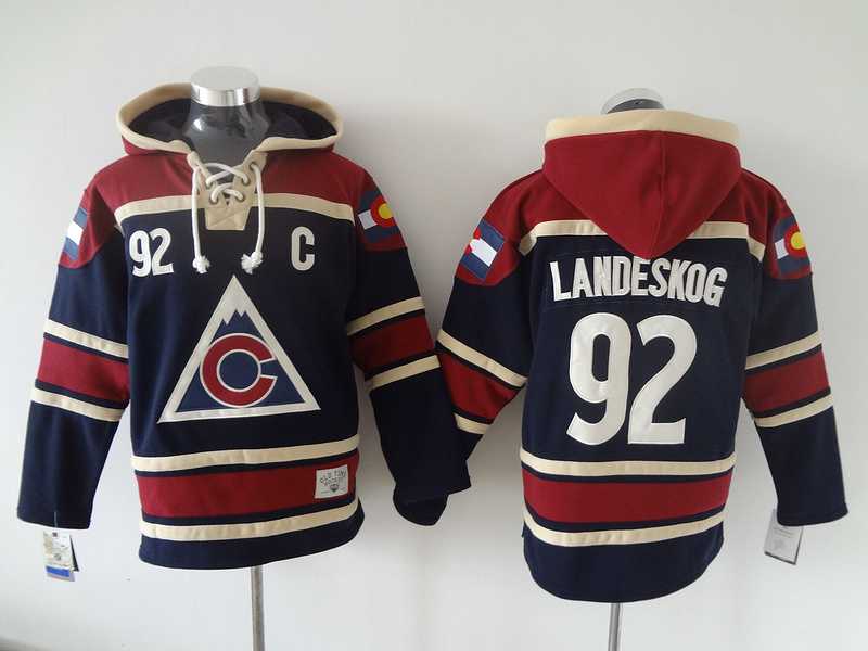 Colorado Avalanche #92 Gabriel Landeskog 2016 Dark Blue Stitched Hoodie,We sell and wholesale Colorado Avalanche #92 Gabriel Landeskog 2016 Dark Blue Stitched Hoodie on line form chian!