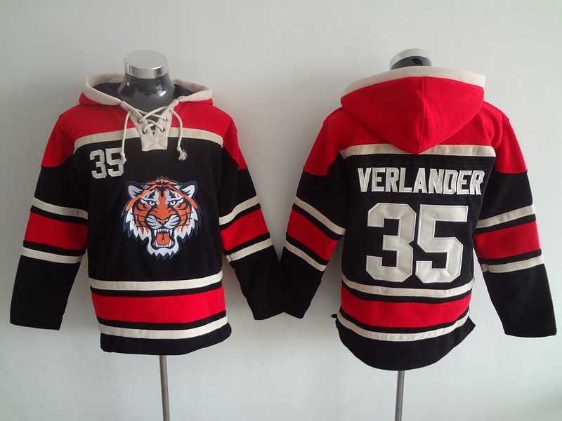 Detroit Tigers #35 Justin Verlander Black Stitched Hoodie,We sell and wholesale Detroit Tigers #35 Justin Verlander Black Stitched Hoodie on line form chian!