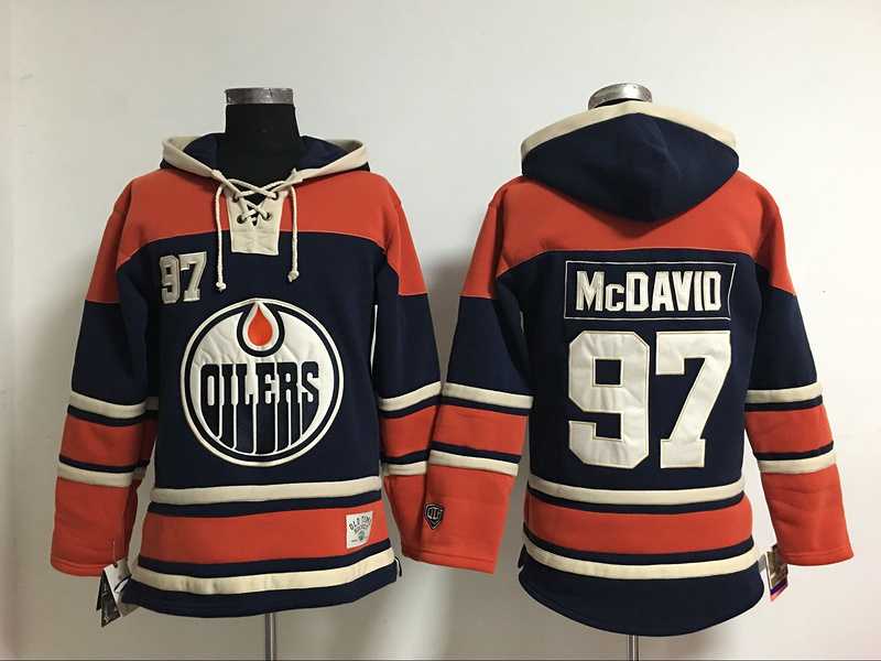 Edmonton Oilers #97 Connor McDavid Navy Blue NHL Hoodie,We sell and wholesale Edmonton Oilers #97 Connor McDavid Navy Blue NHL Hoodie on line form chian!