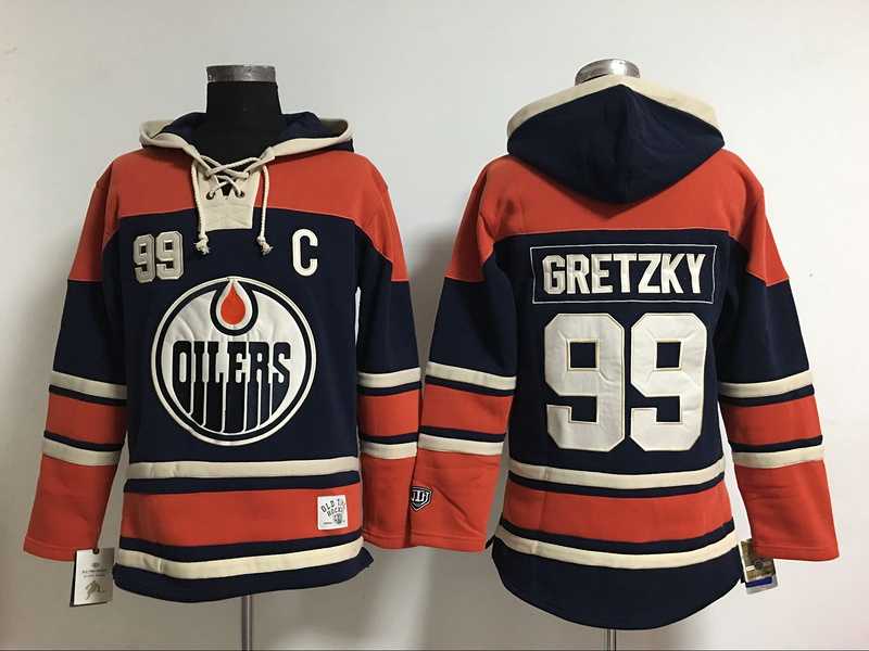 Edmonton Oilers #99 Wayne Gretzky Navy Blue NHL Hoodie,We sell and wholesale Edmonton Oilers #99 Wayne Gretzky Navy Blue NHL Hoodie on line form chian!