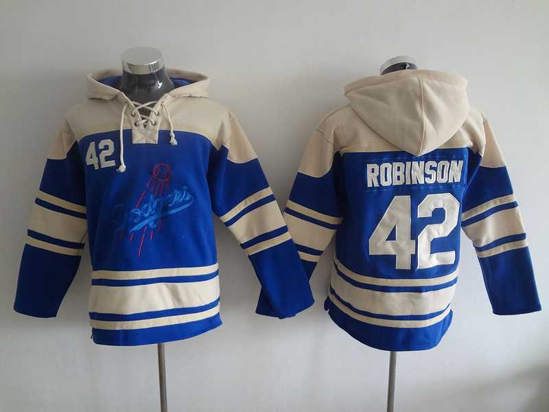 Los Angeles Dodgers #42 Jackie Robinson Blue Stitched Hoodie,We sell and wholesale Los Angeles Dodgers #42 Jackie Robinson Blue Stitched Hoodie on line form chian!
