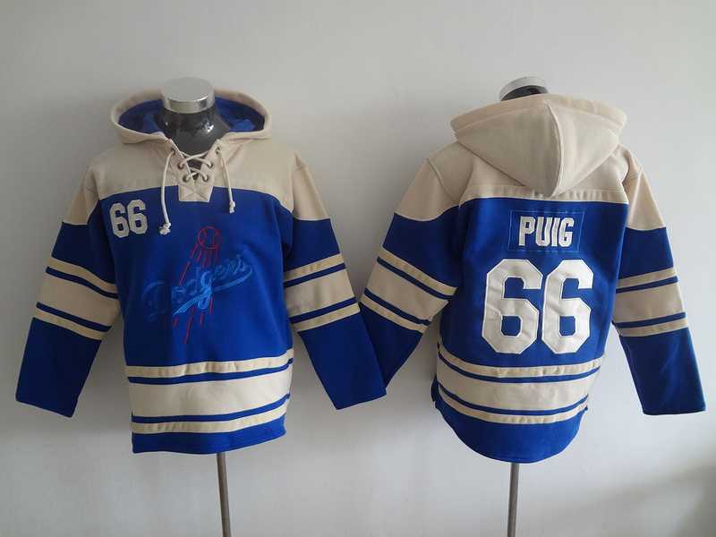 Los Angeles Dodgers #66 Yasiel Puig Blue Stitched Hoodie,We sell and wholesale Los Angeles Dodgers #66 Yasiel Puig Blue Stitched Hoodie on line form chian!