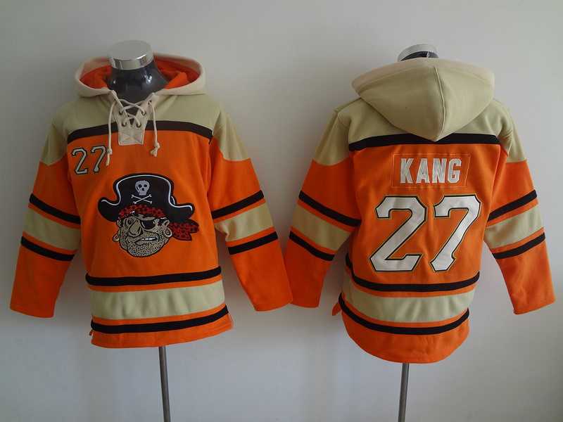 Pittsburgh Pirates #27 Kang Orange Stitched Hoodie,We sell and wholesale Pittsburgh Pirates #27 Kang Orange Stitched Hoodie on line form chian!