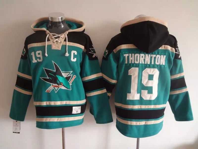 San Jose Sharks #19 Thornton Dark Green Hoodie,We sell and wholesale San Jose Sharks #19 Thornton Dark Green Hoodie on line form chian!