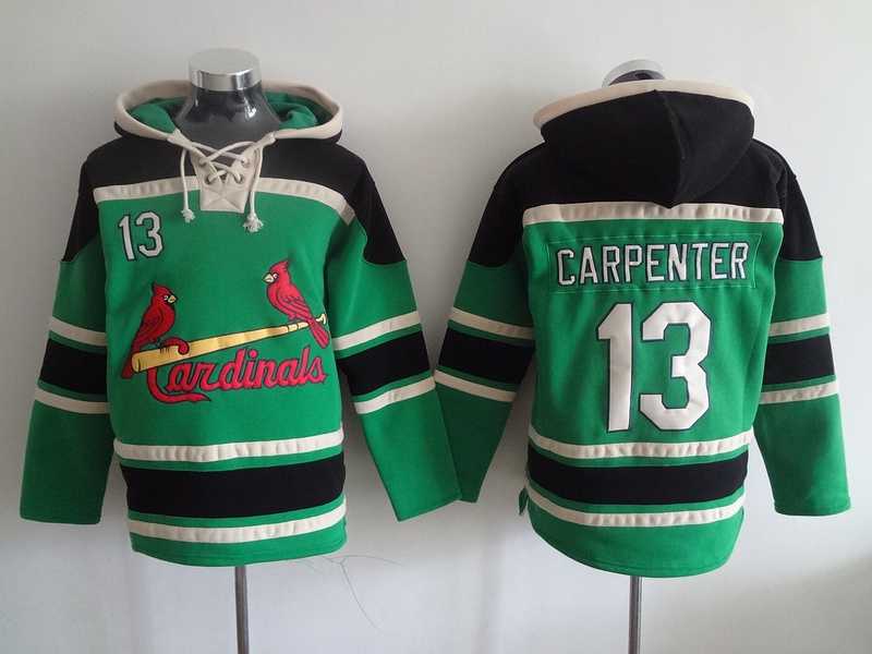 St. Louis Cardinals #13 Matt Carpenter Green Stitched Hoodie,We sell and wholesale St. Louis Cardinals #13 Matt Carpenter Green Stitched Hoodie on line form chian!