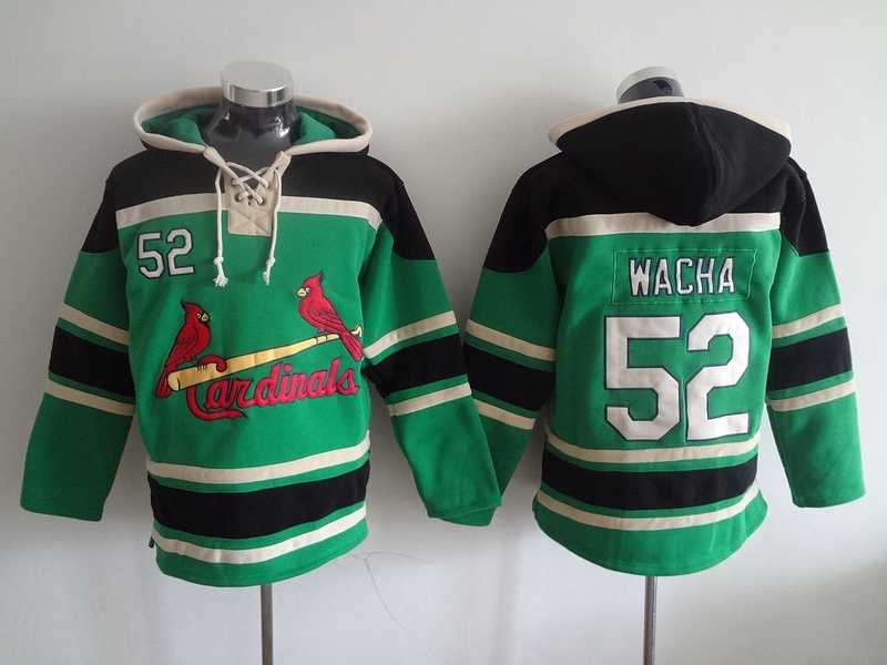 St. Louis Cardinals #52 Michael Wacha Green Stitched Hoodie,We sell and wholesale St. Louis Cardinals #52 Michael Wacha Green Stitched Hoodie on line form chian!