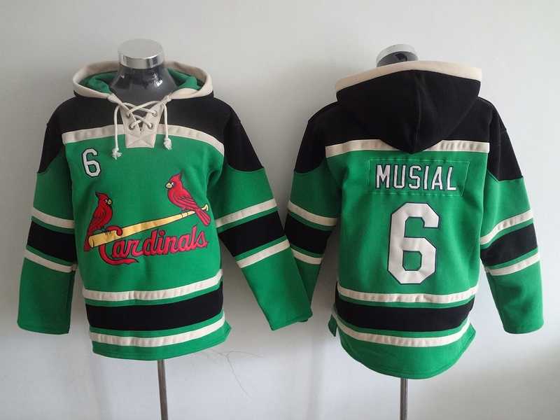St. Louis Cardinals #6 Stan Musial Green Stitched Hoodie,We sell and wholesale St. Louis Cardinals #6 Stan Musial Green Stitched Hoodie on line form chian!