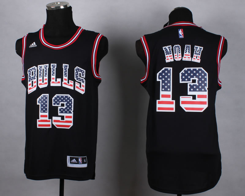 Chicago Bulls #13 Joakim Noah Revolution 30 Swingman 2014 USA Flag Fashion Black Jerseys,We sell and wholesale Chicago Bulls #13 Joakim Noah Revolution 30 Swingman 2014 USA Flag Fashion Black Jerseys on line form chian!