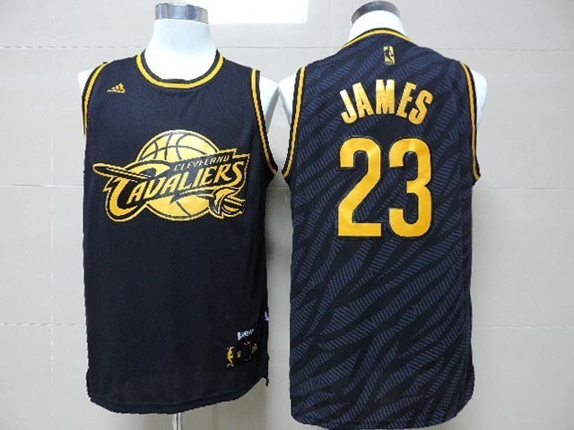 Cleveland Cavaliers #23 LeBron James Black With Golden Swingman Jerseys,We sell and wholesale Cleveland Cavaliers #23 LeBron James Black With Golden Swingman Jerseys on line form chian!