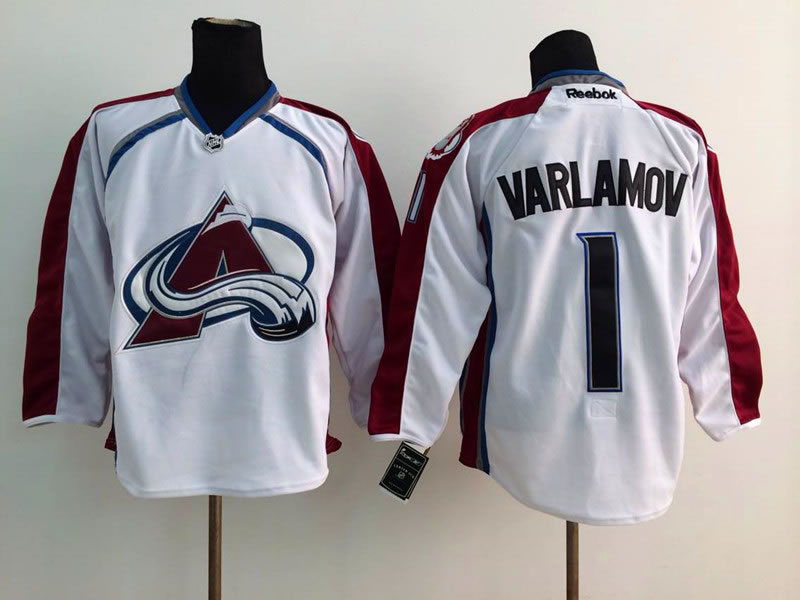 Colorado Avalanche #1 Semyon Varlamov White Jerseys,We sell and wholesale Colorado Avalanche #1 Semyon Varlamov White Jerseys on line form chian!