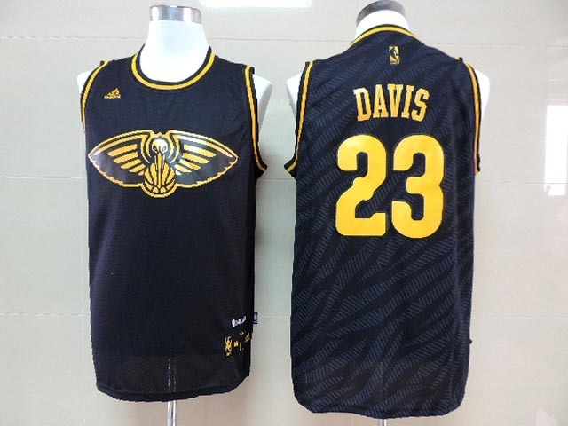 New Orleans Pelicans #23 Anthony Davis Black With Golden Swingman Jerseys,We sell and wholesale New Orleans Pelicans #23 Anthony Davis Black With Golden Swingman Jerseys on line form chian!