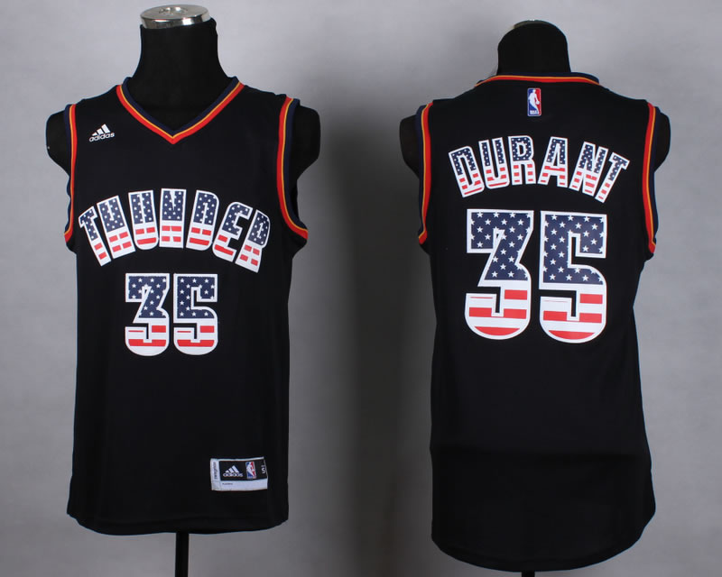 Oklahoma City Thunder #35 Kevin Durant Revolution 30 Swingman 2014 USA Flag Fashion Black Jerseys,We sell and wholesale Oklahoma City Thunder #35 Kevin Durant Revolution 30 Swingman 2014 USA Flag Fashion Black Jerseys on line form chian!