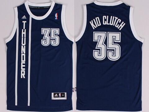 Oklahoma City Thunder #35 Kid Clutch Nickname Navy Blue Swingman Jerseys,We sell and wholesale Oklahoma City Thunder #35 Kid Clutch Nickname Navy Blue Swingman Jerseys on line form chian!