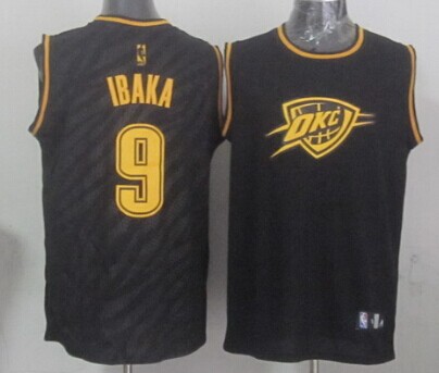 Oklahoma City Thunder #9 Serge Ibaka Black With Golden Swingman Jerseys,We sell and wholesale Oklahoma City Thunder #9 Serge Ibaka Black With Golden Swingman Jerseys on line form chian!