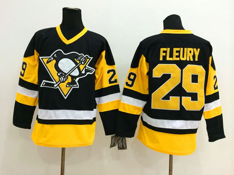 Pittsburgh Penguins #29 Marc-Andre Fleury Black Throwback CCM Jerseys,We sell and wholesale Pittsburgh Penguins #29 Marc-Andre Fleury Black Throwback CCM Jerseys on line form chian!