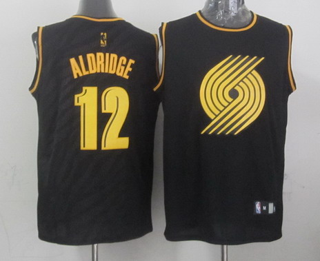 Portland Trail Blazers #12 LaMarcus Aldridge Black With Golden Swingman Jerseys,We sell and wholesale Portland Trail Blazers #12 LaMarcus Aldridge Black With Golden Swingman Jerseys on line form chian!