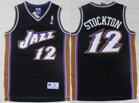 Utah Jazz #12 John Stockton Black Swingman Throwback Jerseys,We sell and wholesale Utah Jazz #12 John Stockton Black Swingman Throwback Jerseys on line form chian!