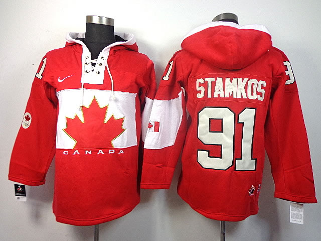 2014 Winter Olympics Canada Tampa Bay Lightning #91 Stamkos Red Hoodie,We sell and wholesale 2014 Winter Olympics Canada Tampa Bay Lightning #91 Stamkos Red Hoodie on line form chian!