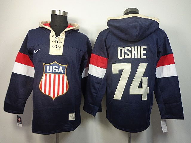 2014 Winter Olympics USA St.Louis Blues #74 Oshie Navy Blue Hoodie,We sell and wholesale 2014 Winter Olympics USA St.Louis Blues #74 Oshie Navy Blue Hoodie on line form chian!