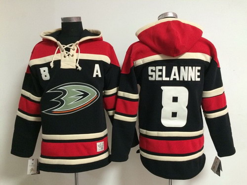 Anaheim Ducks #8 Teemu Selanne Black Hoodie,We sell and wholesale Anaheim Ducks #8 Teemu Selanne Black Hoodie on line form chian!