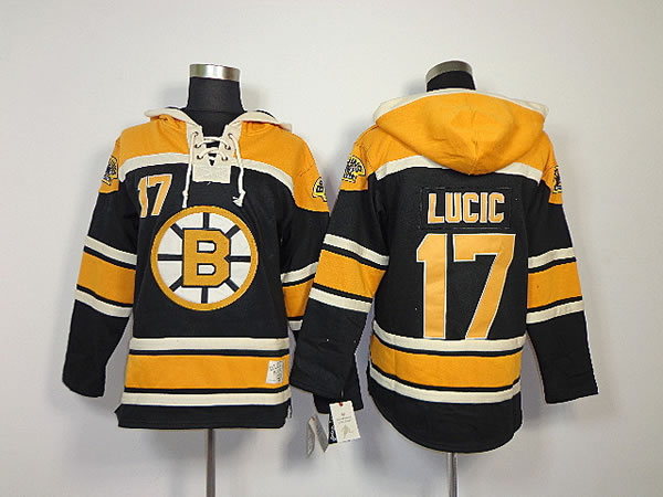 Boston Bruins #17 Milan Lucic Black Hoodie,We sell and wholesale Boston Bruins #17 Milan Lucic Black Hoodie on line form chian!