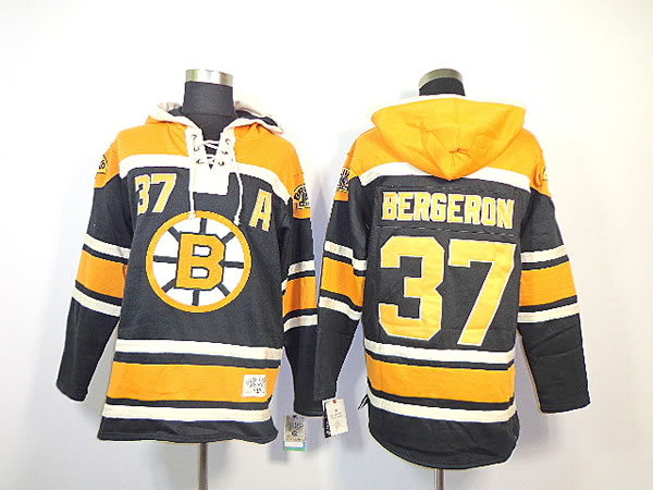 Boston Bruins #37 Patrice Bergeron Black Hoodie,We sell and wholesale Boston Bruins #37 Patrice Bergeron Black Hoodie on line form chian!
