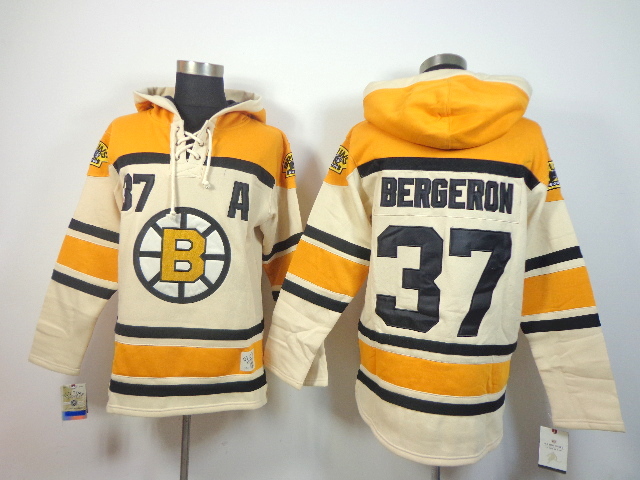Boston Bruins #37 Patrice Bergeron Cream Hoodie,We sell and wholesale Boston Bruins #37 Patrice Bergeron Cream Hoodie on line form chian!