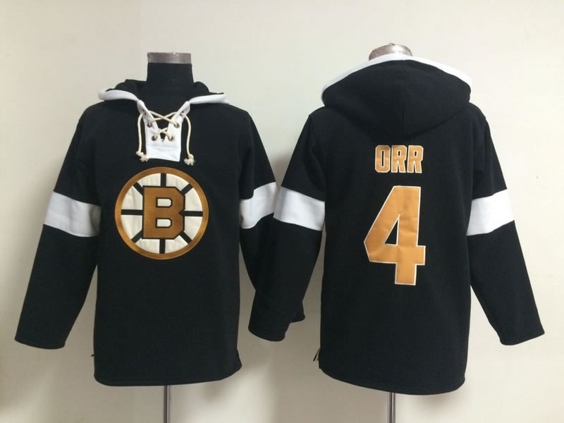 Boston Bruins #4 Bobby Orr Solid Color Black Hoody,We sell and wholesale Boston Bruins #4 Bobby Orr Solid Color Black Hoody on line form chian!
