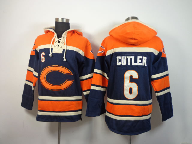 Chicago Bears #6 Jay Cutler Navy Blue Hoodie,We sell and wholesale Chicago Bears #6 Jay Cutler Navy Blue Hoodie on line form chian!