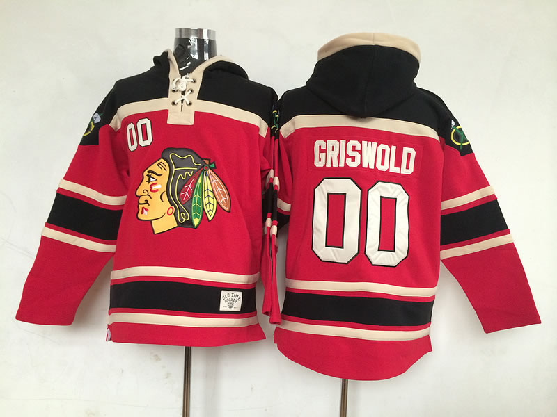 Chicago Blackhawks #00 Clark Griswold Red Hoodie,We sell and wholesale Chicago Blackhawks #00 Clark Griswold Red Hoodie on line form chian!