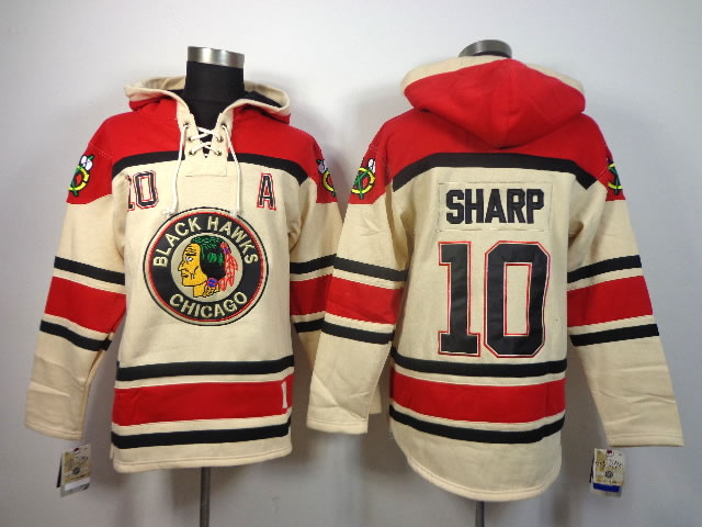 Chicago Blackhawks #10 Patrick Sharp Cream Hoodie,We sell and wholesale Chicago Blackhawks #10 Patrick Sharp Cream Hoodie on line form chian!