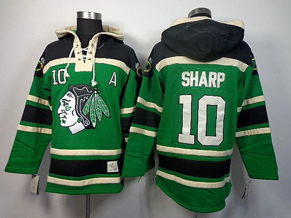 Chicago Blackhawks #10 Patrick Sharp Green Hoodie,We sell and wholesale Chicago Blackhawks #10 Patrick Sharp Green Hoodie on line form chian!