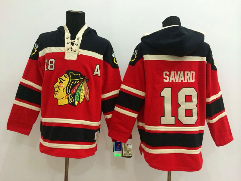 Chicago Blackhawks #18 Savard Red Hoodie,We sell and wholesale Chicago Blackhawks #18 Savard Red Hoodie on line form chian!