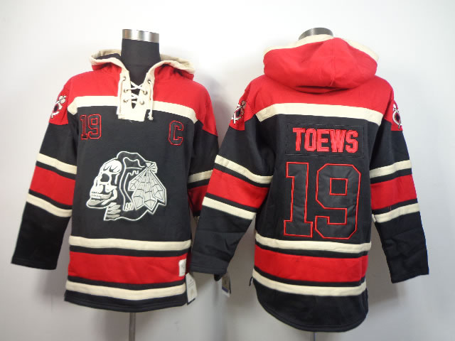 Chicago Blackhawks #19 Jonathan Toews Black Red Ice Skulls Hoodie,We sell and wholesale Chicago Blackhawks #19 Jonathan Toews Black Red Ice Skulls Hoodie on line form chian!