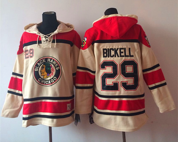 Chicago Blackhawks #29 Bryan Bickell Cream Hoodie,We sell and wholesale Chicago Blackhawks #29 Bryan Bickell Cream Hoodie on line form chian!
