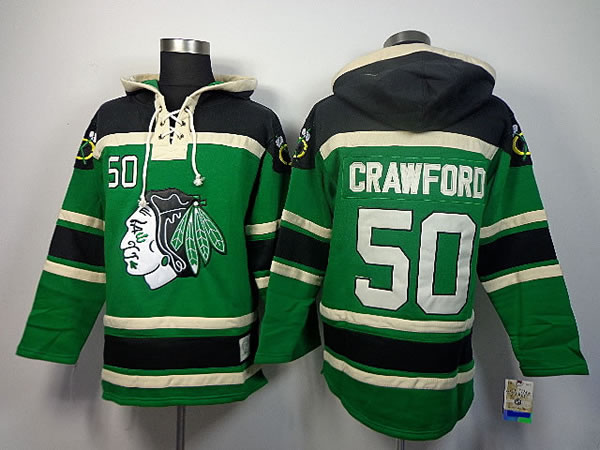 Chicago Blackhawks #50 Corey Crawford Green Hoodie,We sell and wholesale Chicago Blackhawks #50 Corey Crawford Green Hoodie on line form chian!