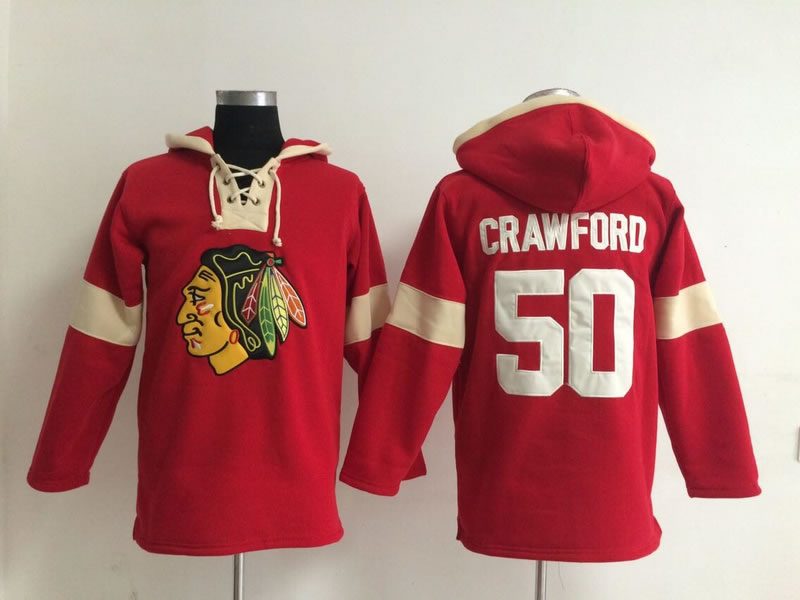 Chicago Blackhawks #50 Corey Crawford Solid Color Red Hoody,We sell and wholesale Chicago Blackhawks #50 Corey Crawford Solid Color Red Hoody on line form chian!