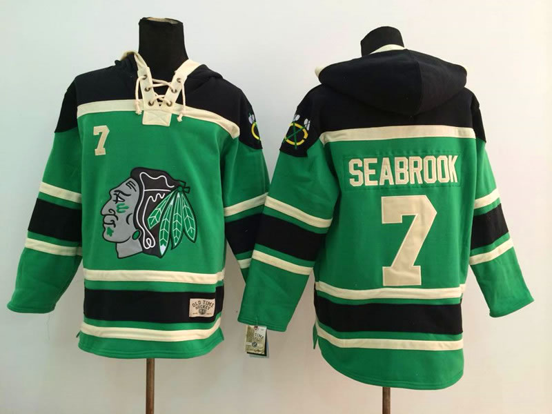 Chicago Blackhawks #7 Brent Seabrook Green Hoodie,We sell and wholesale Chicago Blackhawks #7 Brent Seabrook Green Hoodie on line form chian!