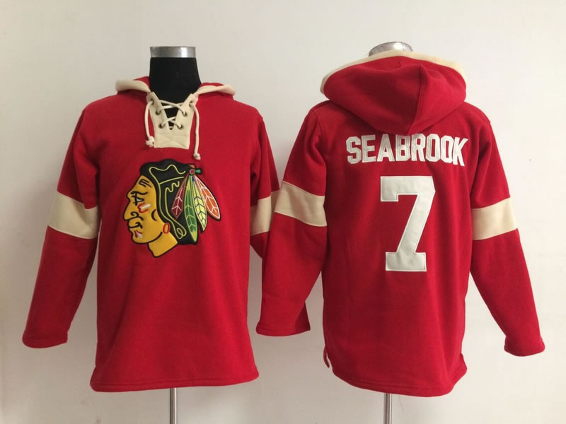 Chicago Blackhawks #7 Brent Seabrook Solid Color Red Hoody,We sell and wholesale Chicago Blackhawks #7 Brent Seabrook Solid Color Red Hoody on line form chian!