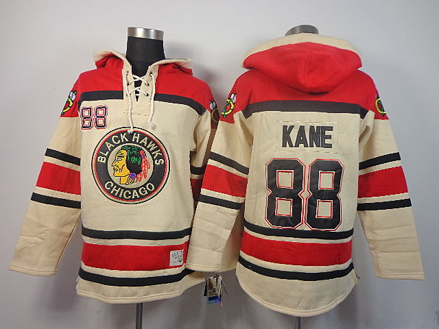 Chicago Blackhawks #88 Patrick Kane Cream Hoodie,We sell and wholesale Chicago Blackhawks #88 Patrick Kane Cream Hoodie on line form chian!