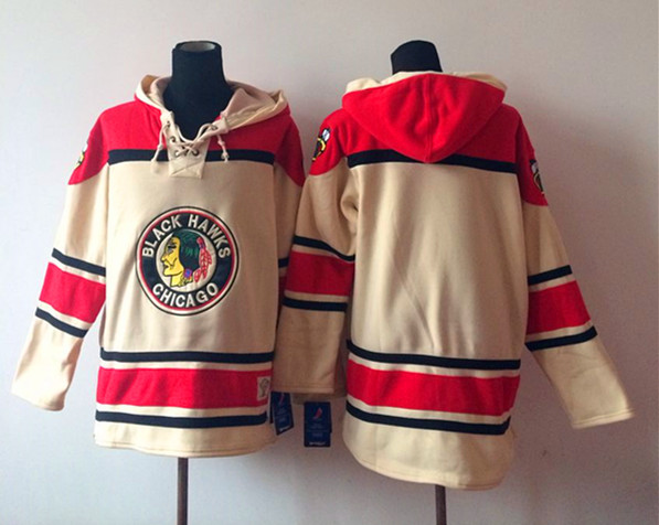 Chicago Blackhawks Blank Cream Hoodie,We sell and wholesale Chicago Blackhawks Blank Cream Hoodie on line form chian!